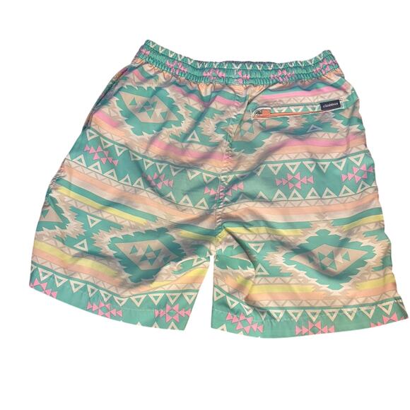 Chubbies green western geometric youth boys swimsuit swim trunks SIZE M - Picture 3 of 3